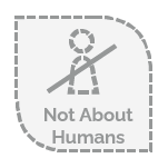 badge saying dataset is not about humans