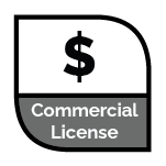 badge saying dataset license is commercial